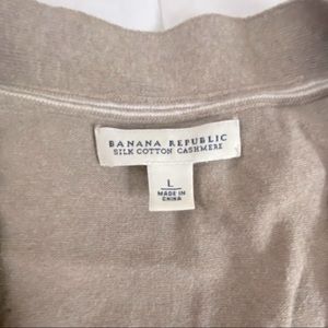 BANANA REPUBLIC • SILK COTTON CASHMERE • Sz L